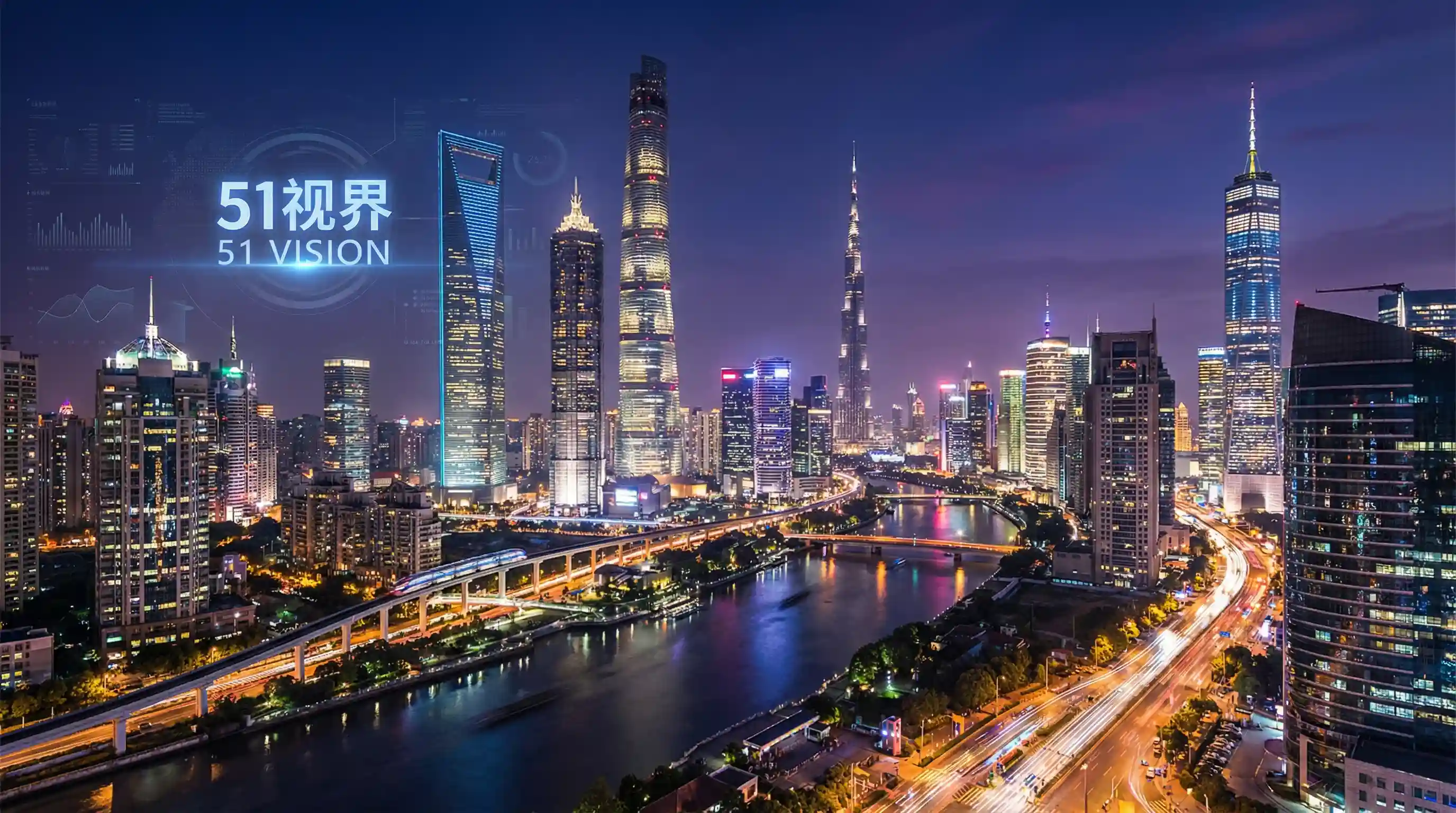 国际金融中心城市夜景 - 免费看真人直播视频 关注全球经济
